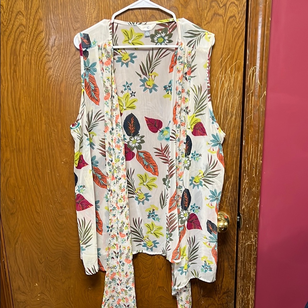 Floral Sleeveless Top - Multicolor
